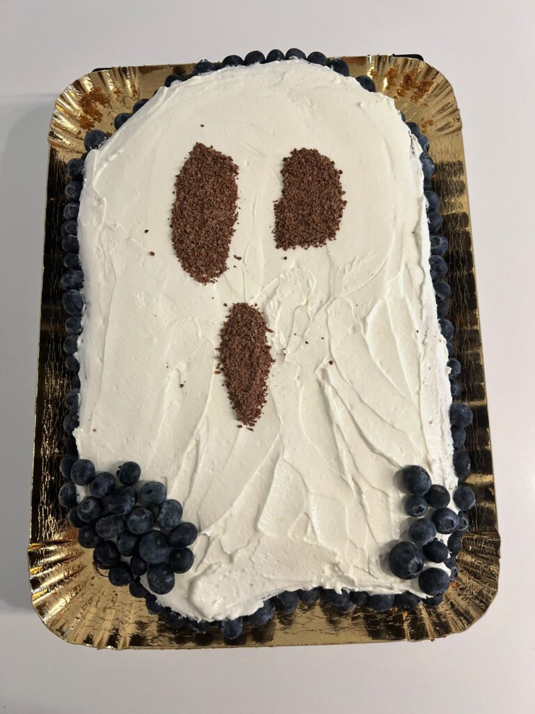 Spooktaart voor Halloween, gemaakt door Ma-Ma's Toertjes