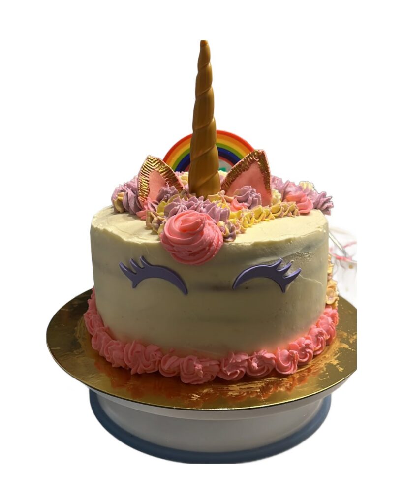 Eenhoorn themataart met regenboog, gemaakt door Ma-Ma's Toertjes